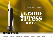 Tablet Screenshot of grandpress.press.pl